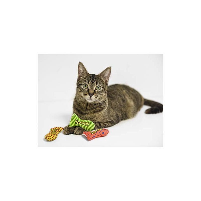 Yeowww Stinkies Catnip Toy, Dots