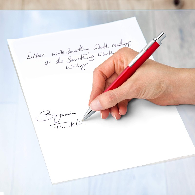 STAEDTLER Triplus 444 M Ballpoint Pen Roaring Red with Individual