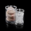 Clear Acrylic Cotton Swab Holder Makeup Cotton Pads Container with