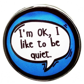 maiyixiang I’m OK I like to be quite Enamel Pins Brooch Pin Collection Clothes Backpack Lapel Badges Fashion Jewelry Accessories Gifts