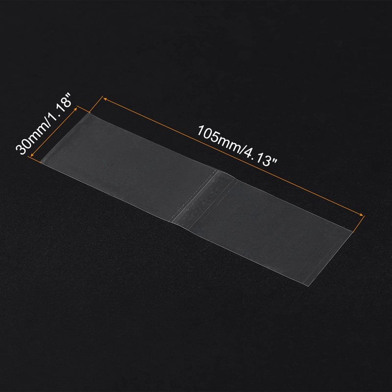 PATIKIL 250pcs 105x30mm Perforated Shrink Bands, PVC Heat Shrink Wrap