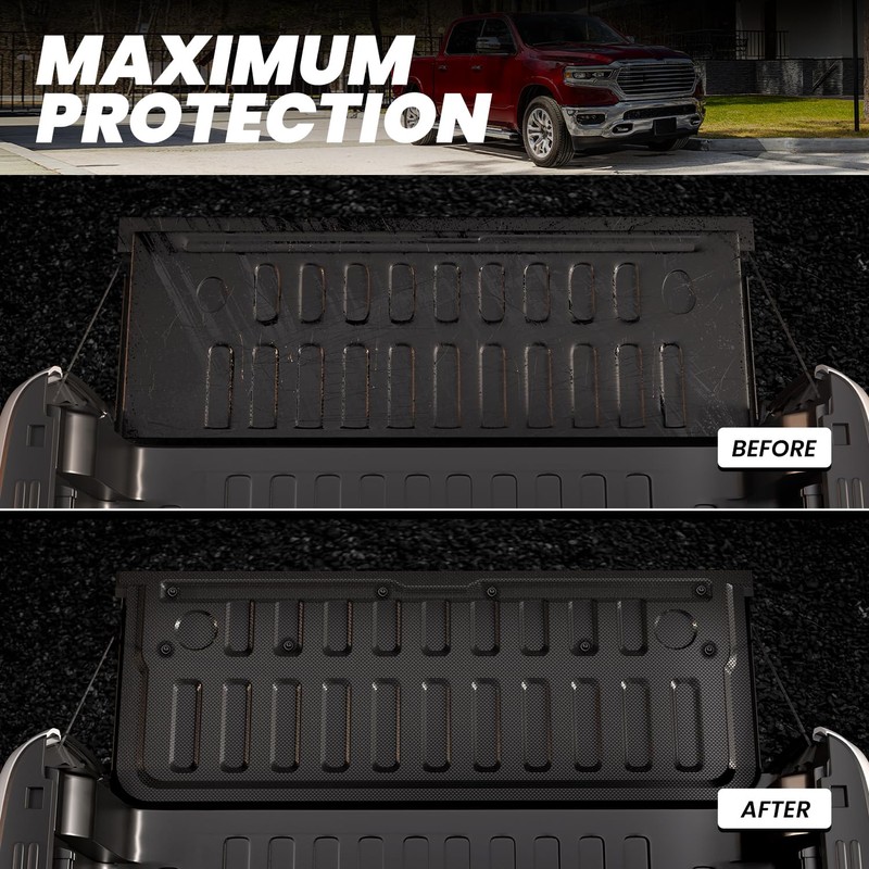 LASFIT Tailgate Mat 2019-2025 2026 for Ram 1500 Standard Tailgate&Power