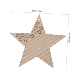 DOITOOL 10pcs Wooden Star Decorations for Independence Day Patriotic Table Signs Versatile Decor for Home Office Parties and Celebrations
