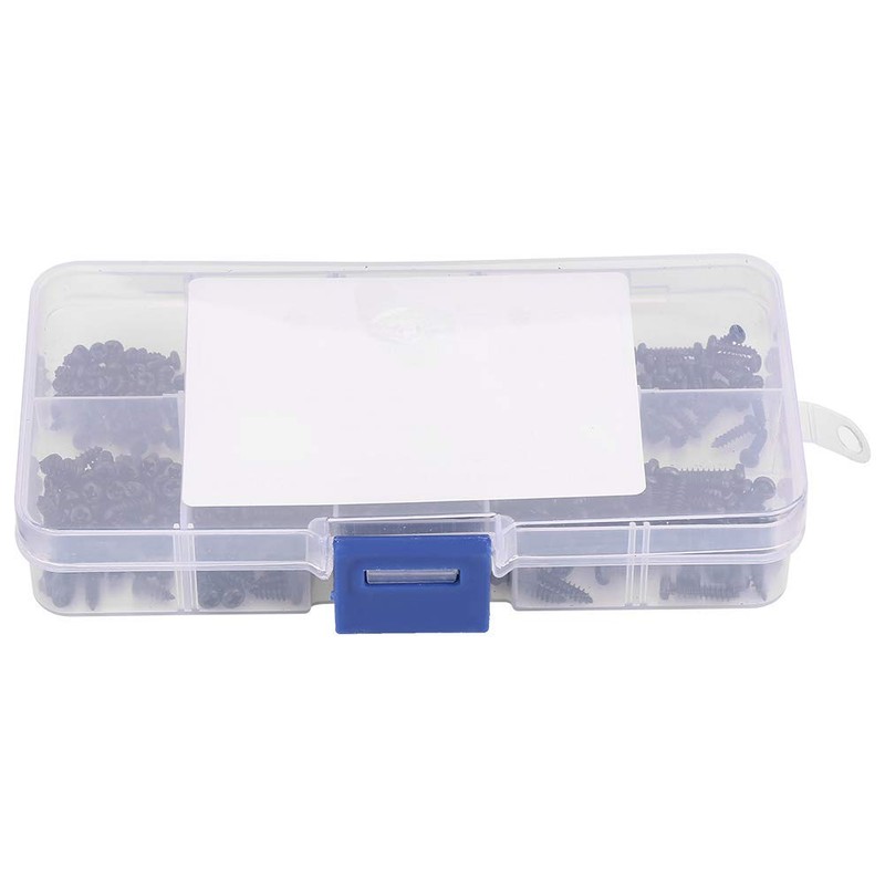 400 Pieces Self-Tapping Screws Assortment Kit Sheet Metal Screw Flat