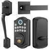 AkaGear Keypad Door Lock with Handle - Fingerprint Deadbolt, Keyless