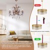 PATIKIL 5.9ft Chandelier Chain Cord Cover, Velvet Cloth Fabric Chain