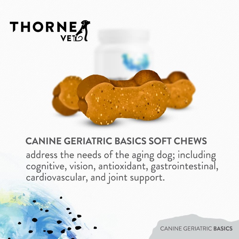 ThorneVET Canine Geriatric Basics – Senior Dog Multi-Vitamin/Mineral Formula Supports