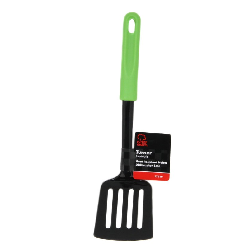 Chef Craft Basic Nylon Spatula/Turner, 11.5 inch, Green