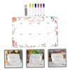 GANAZONO 1set Flower Edge Acrylic Memo Board Writing Board Push