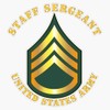 HOF Trading Army - Staff Sergeant - SSG Vinyl Sticker