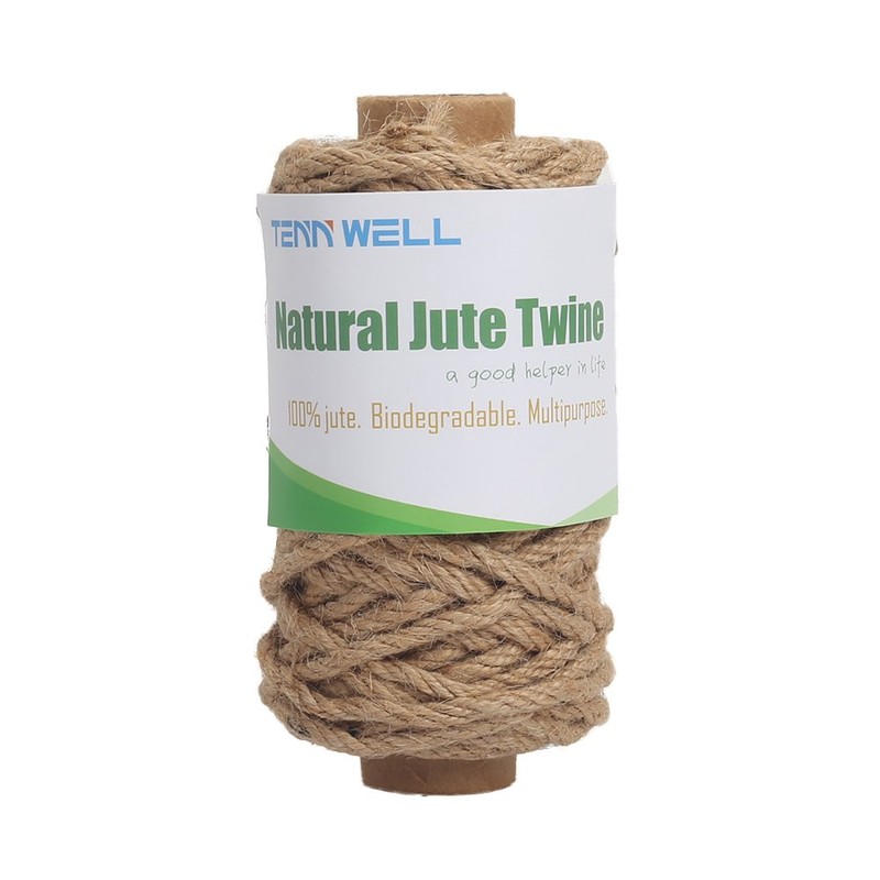 Tenn Well Strong Natural Jute Twine, 4mm Thick 66 Feet