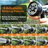 RESTMO Full Shower Hose Nozzle, Metal Spray Nozzle for Garden