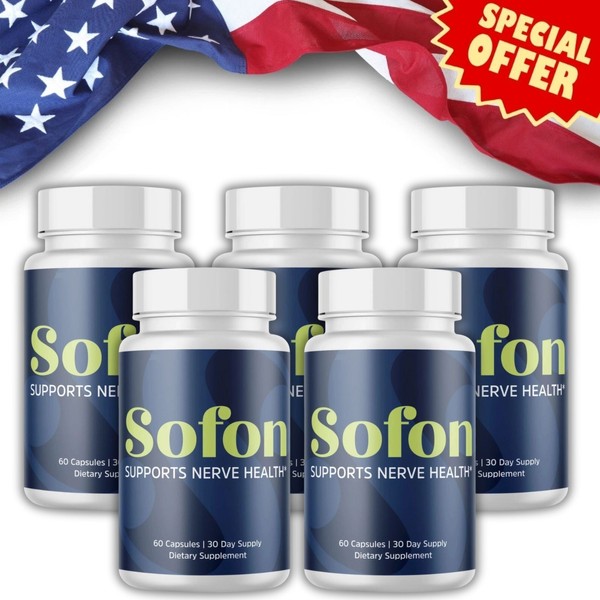 Branded Sofon Nerve Health Support 60 Capsules 5 Pack Free