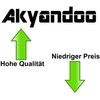 Akyandoo Pack of 100 Cable Ties Black White Strong Nylon