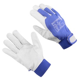 norskog BOG Work Gloves Leather Gloves for Men Gloves Protective Gloves Gardening Gloves Assembly Gloves Construction Gloves Warehouse Garden Construction Site Truck Driver DIY 12 Pairs Size 10