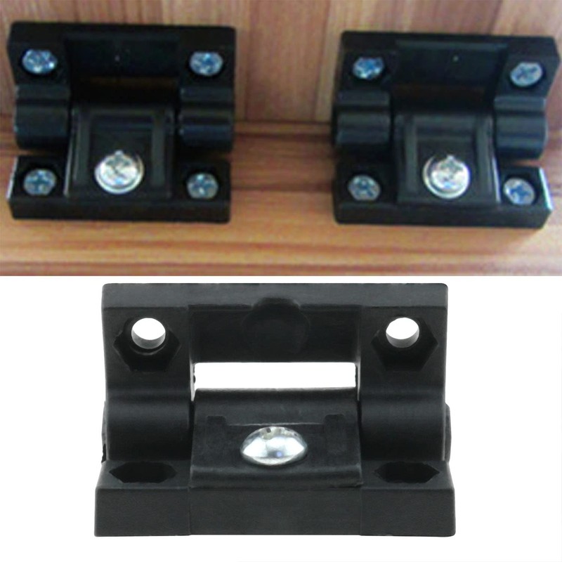 ZZHXSM 4pcs Adjustable Torque Hinge Black Door Hinge Nylon Plastic