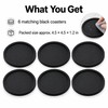 Non-Slip Silicone Drink Coasters Set of 6 – Heat-Resistant Table