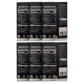 Lök Foods Dark Chocolate Bar 100% Cacao | Fair Trade, Kosher, Gluten Free, Vegan, Bean-to-Bar, Sugar-Free, No Sugar Alcohol, No Artificial Sweetener, Keto Friendly, Low-Carb, Paleo | 3.0 Ounce 6 Pack