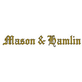 Mason & Hamlin Piano Fallboard Decal #139140, Gold Letters with Black Outline