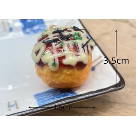 speed mao Realistic and Delicious Takoyaki Food Model Food Sample Set of 6