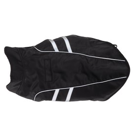 Dog Rain Jacket Lightweight Adjustable Waterproof Pet Poncho with Reflective Stripe for Pets Dogs S