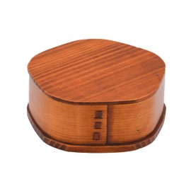 Wakayama Wappa Bento Box Store A-36-273233 Magewappa Wooden Lacquered Lunch Box, Approx. 5.1 inches (13 cm), Single Tier, Cherry Blossom Type