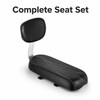 Rear Bicycle Child Seat with Backrest, Kids Bike Saddle for
