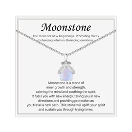 BOCHOI Moonstone Necklace, Encouragement Gifts for Women Healing Gift for Her Mothers Day Gifts Birthday Anniversary
