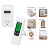 Wireless Thermostat Outlet Temperature Auto Detection LCD Backlit Temperature Controller