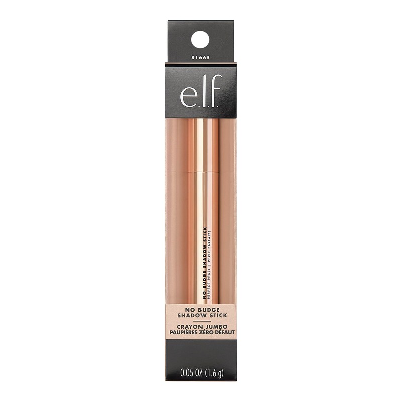 e.l.f. No Budge Shadow Stick, Long-Lasting Cream Eyeshadow Stick For