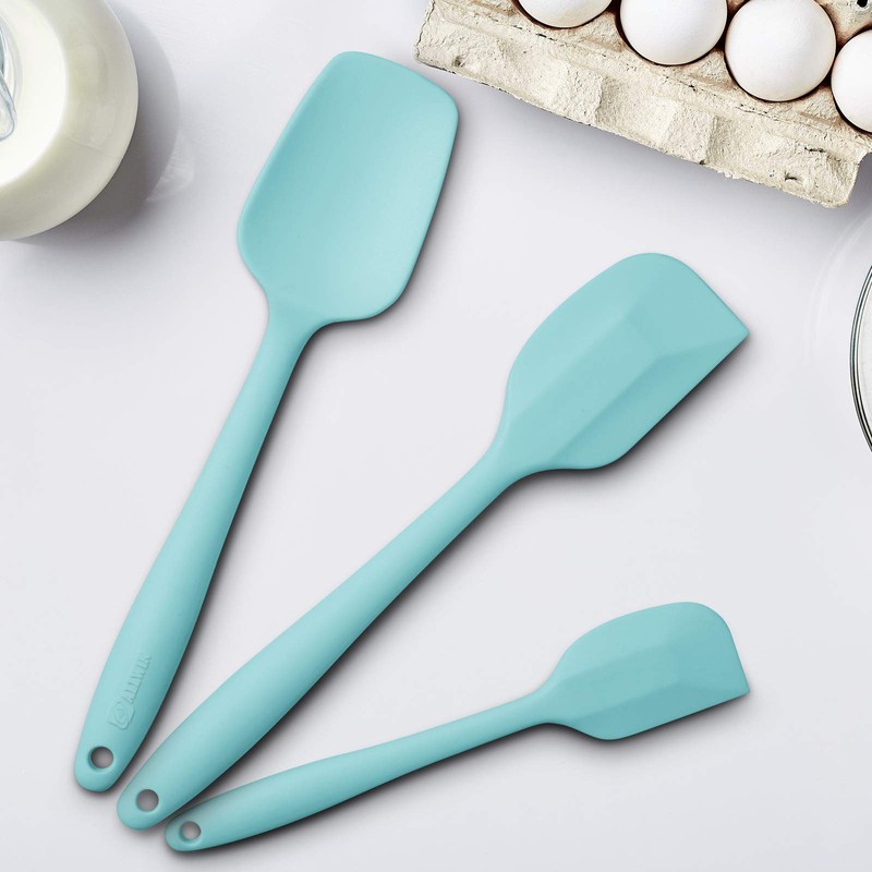 Silicone Spatula 3-piece Set, Ergonomic Handle High Heat-Resistant Spatulas, Non-stick