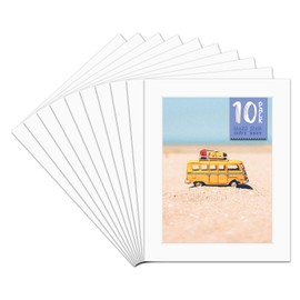 Golden State Art, Pack of 10, 16x20 for 12x16 Off White Color Picture Photo Mat - White-core, Acid-Free, Bevel Cut - Great for Frames, Artwork, Prints, Pictures