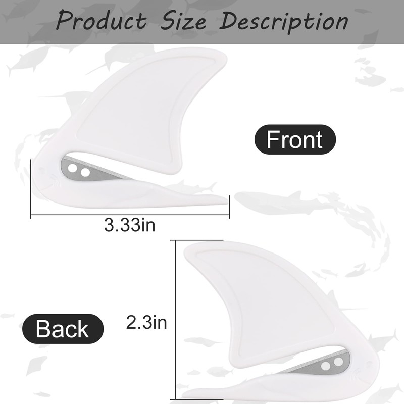 ZUFECY Envelope Opners, 3pcs Letter Cutter with Concealed Sharp Blade