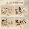 Briwooody Acrylic Drawer Organizer Clear Desk Drawer Organizer Trays with