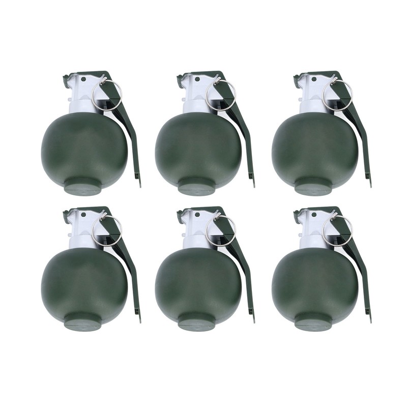6PCS Kids Hand Grenades Toy with Realistic Sound Light Effect