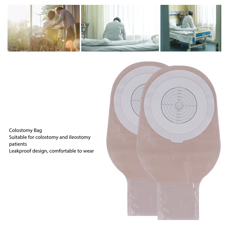 10pcs Colostomy Bags Leak Proof Safe Comfortable Portable Ostomy Pouch