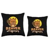 Beaver Whisperer Throw Pillow