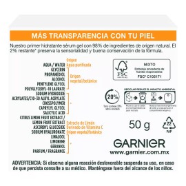 Garnier Express Aclara Gel Sérum Hidratante 50 Ml