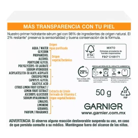 Garnier Express Aclara Gel Sérum Hidratante 50 Ml