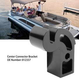 Center Connector Bracket for Bennington Pontoon Bimini, 012357 Aluminum Centre Bracket Replacement Part, Stable Structure Center Connector Bracket Mount Replacement (Black)