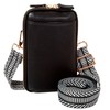 Genuine Leather Small Crossbody Phone Zipper Wallet with Replacement Adjustable