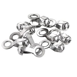 uxcell Ball Chain Connector, 6mm 6.5mm Pull Loop Crimp Link Stainless Steel Connection, Pack of 10