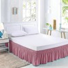 apott Pink Bed Skirt Wrap Around Bedskirt Dust Ruffle 14