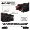 Inversor De Corriente Para Coche Hzero 4000w Convertidor Voltaje Transformador
