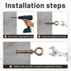 Napredak 9/16" x 5-1/2" Concrete Eye Bolt Anchor Carbon Steel