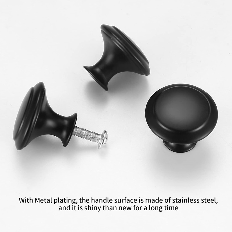 YOUYIDUN 11 Pcs Drawer Knobs，Round Furniture Knobs，Cabinet Door Knobs，Cupboard Knobs，Drawer