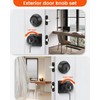Haidms Entry Black Door Knobs and Deadbolt Combo Set, Keyed