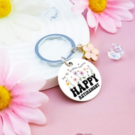 OWIGIU Retirement Gifts for Women 2026 Retirement Gifts for Woman Teachers Nurse Retire Gift Ideas Farewell Going Away Gift for Coworkers Women Retired 2026 Keychain