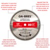 10 Inch 80T Aluminum Non-Ferrous Metal Saw Blade with 5/8-Inch