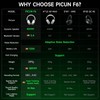 Picun F6 Headset, -52dB ANC Wireless Earbud, Head Tracking &